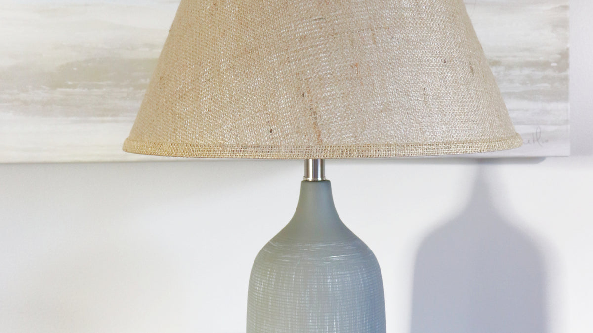 Brighten Your Space With A Burlap Lampshade