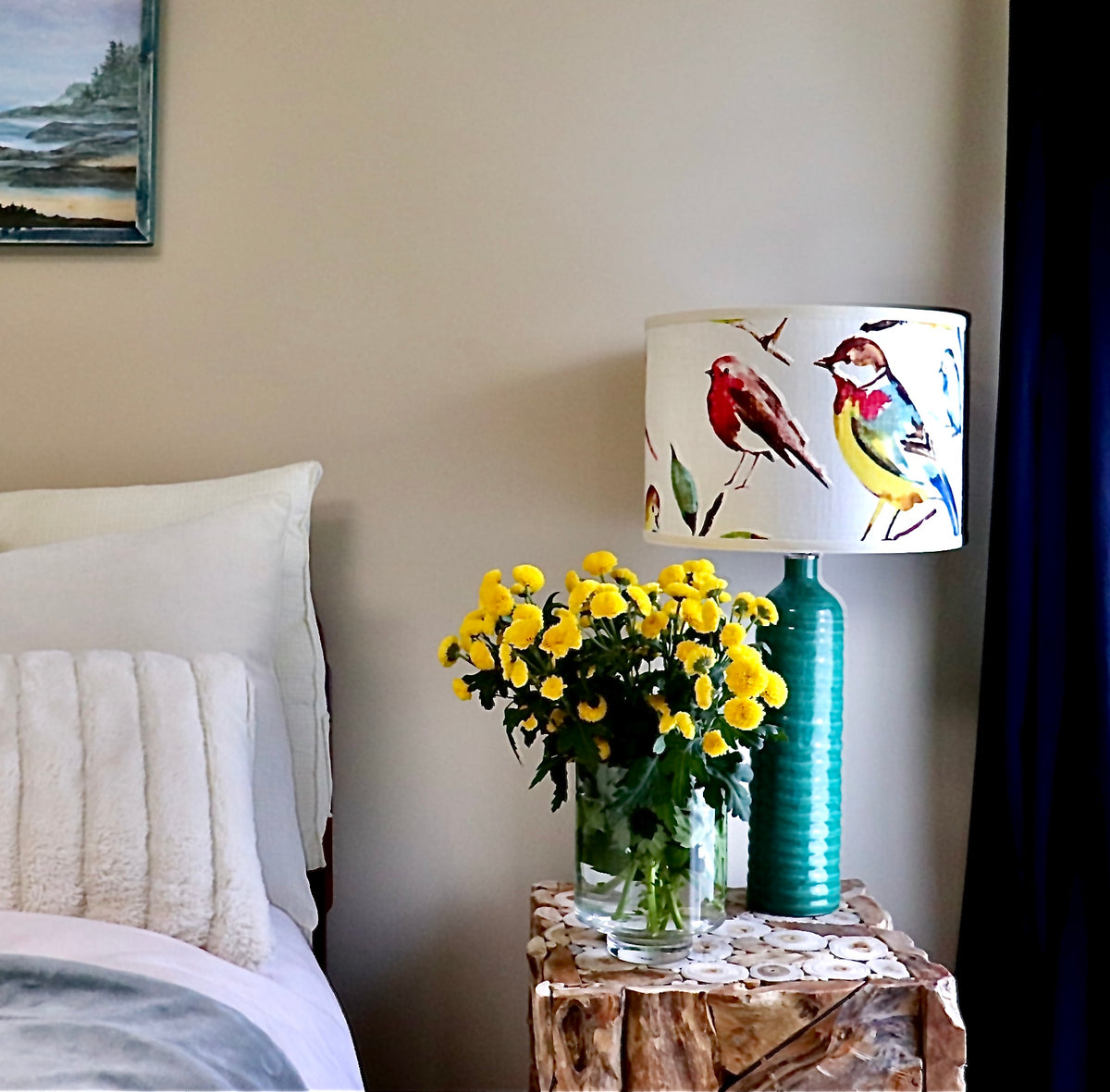 Stunning bird linen.